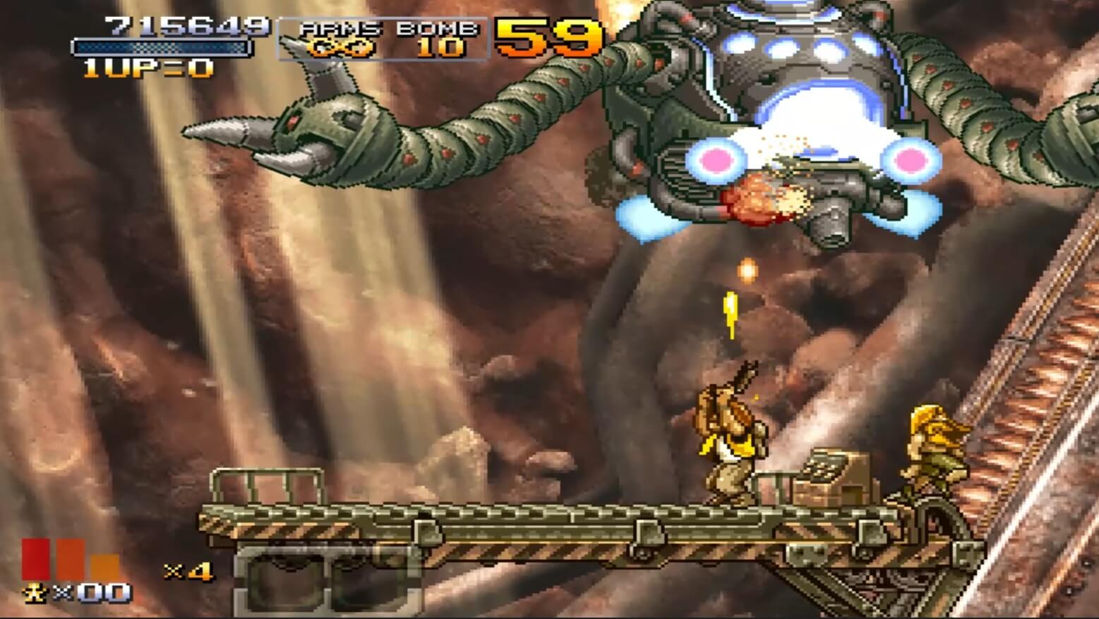 Metal Slug XX - геймплей игры на PlayStation Portable